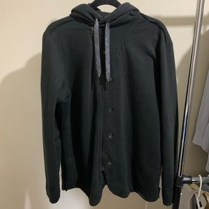 Zip/button up hoodie